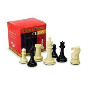    Sunnywood 3665 Triple Weight Plastic Chessmen Set Toys & Games