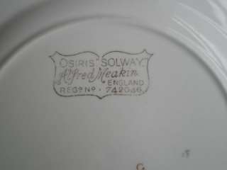 Alfred Meakin Osiris Solway 1930s handpainted tea plate. Minor 