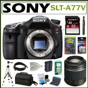  Sony Alpha SLT A77V 24.3MP Digital SLR with Translucent 