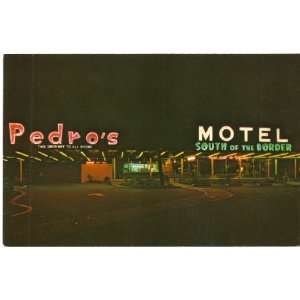  1960s Vintage Postcard Pedros South of the Border on I 95 