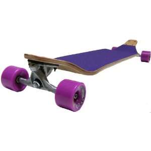  Maple DROP DOWN LONGBOARD PURPLE with 76mm 80A Wheels 