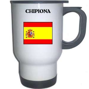  Spain (Espana)   CHIPIONA White Stainless Steel Mug 
