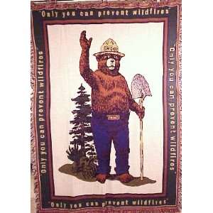  Smokey The Bear   Only You Can Prevent Forest Fires Throw 