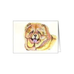  Chow Chow Illustration, Blank Note Card Card Health 