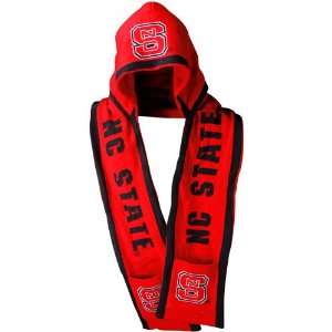   North Carolina State Wolfpack Red Hooded Knit Scarf