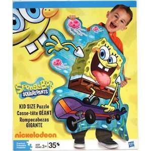   Squarepants Skateboarding Puzzle by Hasbro   35 Piece Toys & Games