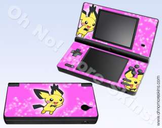 Nintendo DSi Skin Vinyl Decal   Pokemon Pichu #2, Pink  