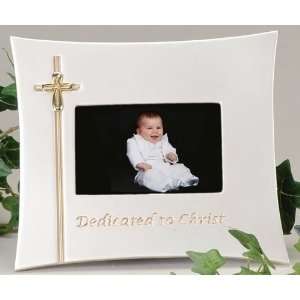   Dedicated To Christ 4 x 5 Baptism Picture Frames
