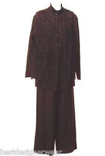 CITI by YANSI FUGEL Womens Pant Suit Size 6 Burgundy Wool 3 Pc  