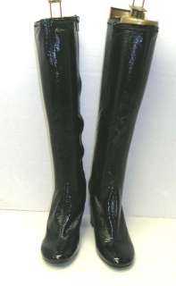 Enzo Angiolini CHESSA Black Synthetic Tall Boots Sz 7.5  