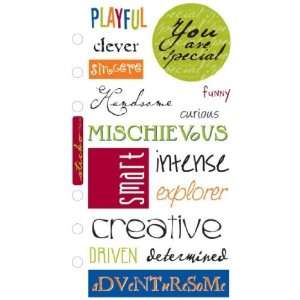  Creativity Phrase Cafe Scrapbook Stickers (SPPCC42 