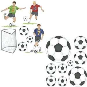  Soccer Players And Balls Sports Dry Rub Transfers Sports 