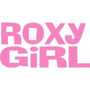 Roxy Girl Auto Car Bumper Wall Decal Sticker Vinyl 10X5