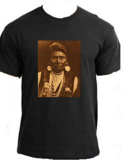 EDWARD CURTIS CHIEF JOSEPH Native American photo shirt  