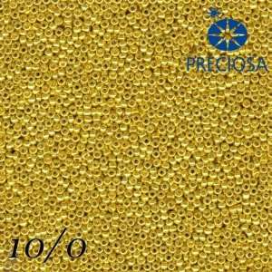  Preciosa 50 Grams (1,8 Ounce) Gold 10/0 (2,2 2,4mm) 