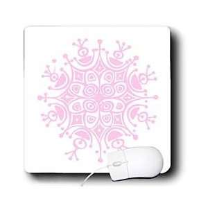  TNMGraphics Christmas   Pink Snowflake   Mouse Pads Electronics