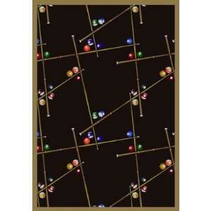  Joy Carpets 1510x 05 Snookered© Chocolate Rug Size 54 