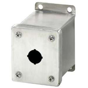  RITTAL PB01225M16 Pushbutton Enclosure,1 Hole,22mm,316L SS 