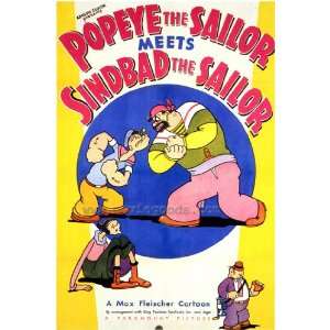  Popeye the Sailor Meets Sinbad the Sailor   Movie Poster 