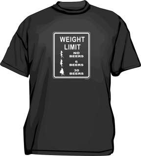 Weight Limit Fat/Skinny Girl Sign logo Mens tee Shirt  