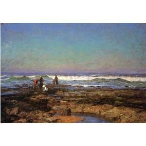   Theodore Clement Steele   24 x 16 inches   Clam Dig