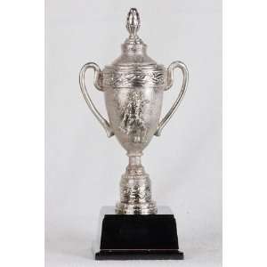  10 inch Small Pewter Soccer Player Cup Trophy Figurine 