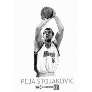 Peja Stojakovic Sacramento Kings 5x7 Unframed Print  