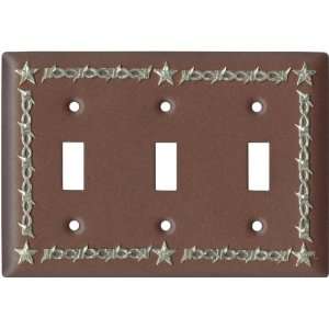  BARBWIRE STAR BROWN Switchplates Outlet Covers, Rockers 