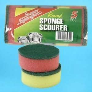  Sponge 5 Pack Round Top Quality  Cleaning Case Pack 40 