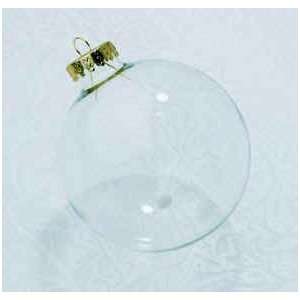   Of 4 Clear Glass Decorate Your Own Christmas Ornaments