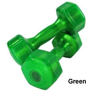  Spri Jelly Bells 10lb Weights Pair Green Sports 