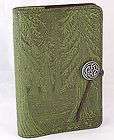 FOREST Oberon Design Leather Journal 5x7 Small Fern Green old growth 