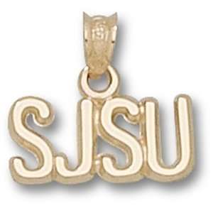  San Jose State Block SJSU Pendant (Gold Plated) Sports 