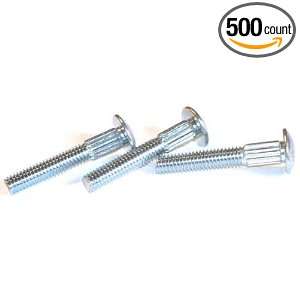 16 X 2 Carriage Bolts / Ribbed Neck / Steel / Zinc / 500 Pc 