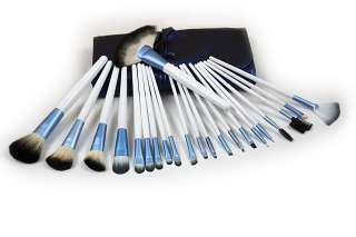 22 pcs BLUE GOAT HAIR Make up Mineral Brush set  