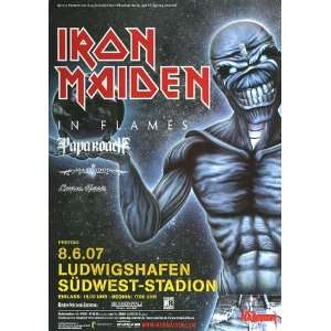  Iron Maiden   In Flames 2007   CONCERT   POSTER from 