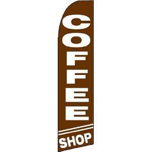  COFFEE SHOP X Large Swooper Feather Flag 