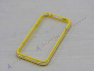 1pcX Colorful Clear Bumper Case Cover Skin Case With Side Buttons for 