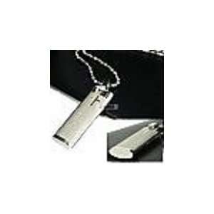 Lords Prayer Dog Tag Necklace 