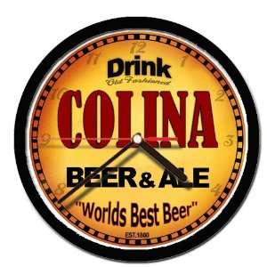  COLINA beer and ale cerveza wall clock 