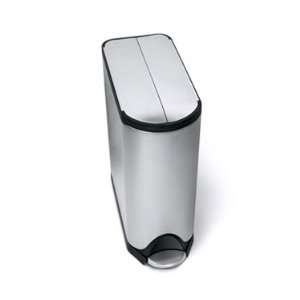 simplehuman Butterfly Brushed Stainless Steel Step Trash Can 