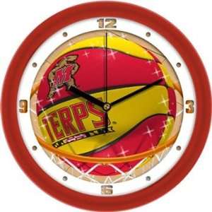   Terrapins UMD NCAA 12In Slam Dunk Wall Clock