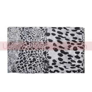 Stylish Silk Long Scarf Wrap Shawls for Girl Women Lady Leopard Grain 