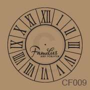 Families Are Foever Clock Face Vinyl Wall Decor Decal Sticker Quote 