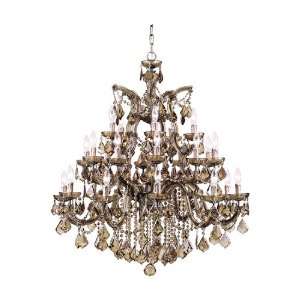 By Crystorama Lighting Maria Theresa Collection Antique Brass Finish 