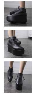   Pointed Toe Punk Rock Heels Platform Ankle Boots Shoes #623  