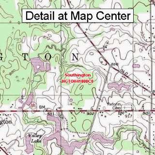  USGS Topographic Quadrangle Map   Southington, Ohio 