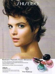2008 Shiseido Eye Shadow Lipstick Magazine Ad  