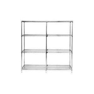  Chrome Wire Shelving Add On Unit   AD74 2124C   21 x 24 