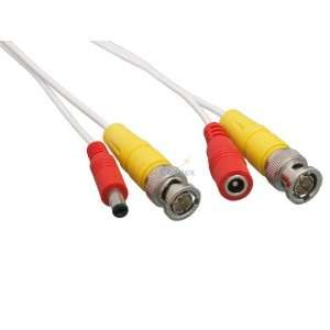  50ft Video & Power Security Camera Cable, BNC M/M and DC M 